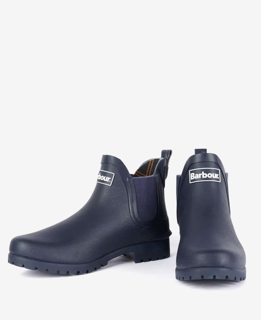 Bottines bleues marine femme Wilton Barbour