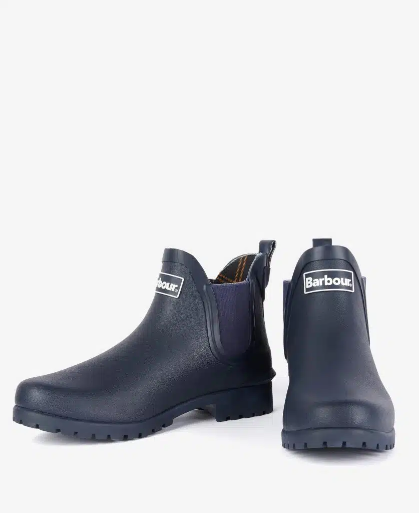 Bottines bleues marine femme Wilton Barbour