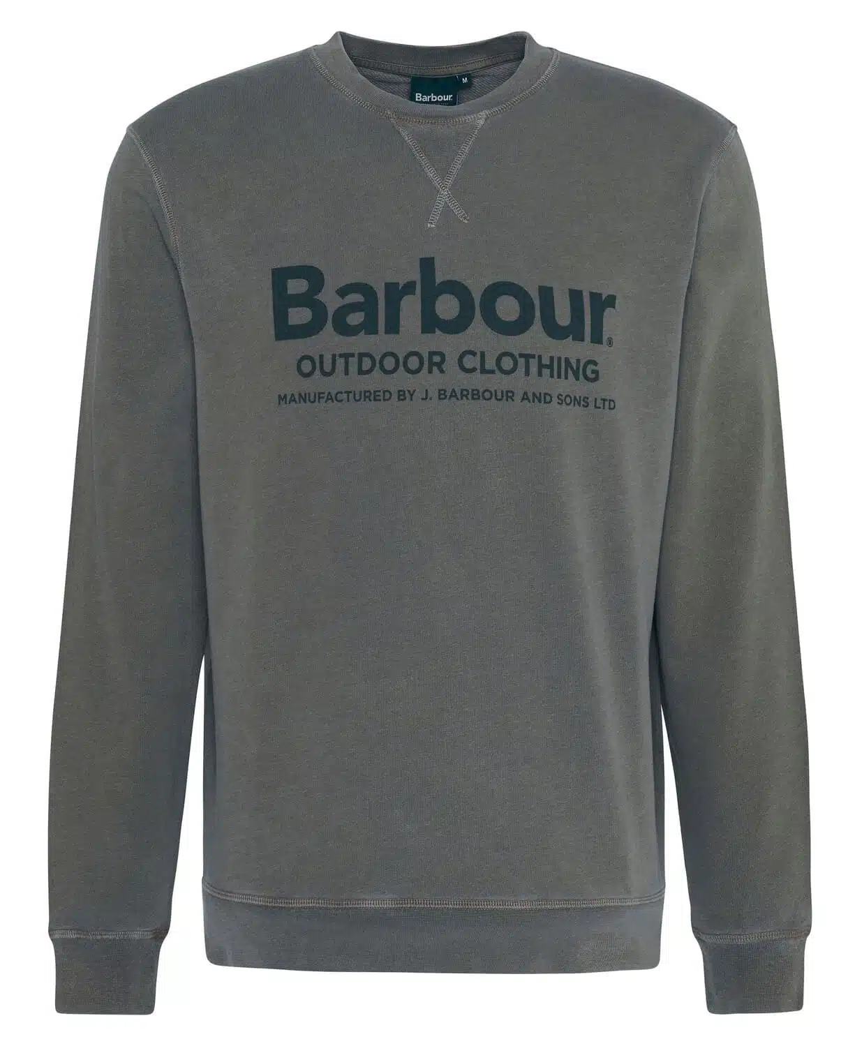Pull sweatshirt homme larkhill barbour vert kaki light sage