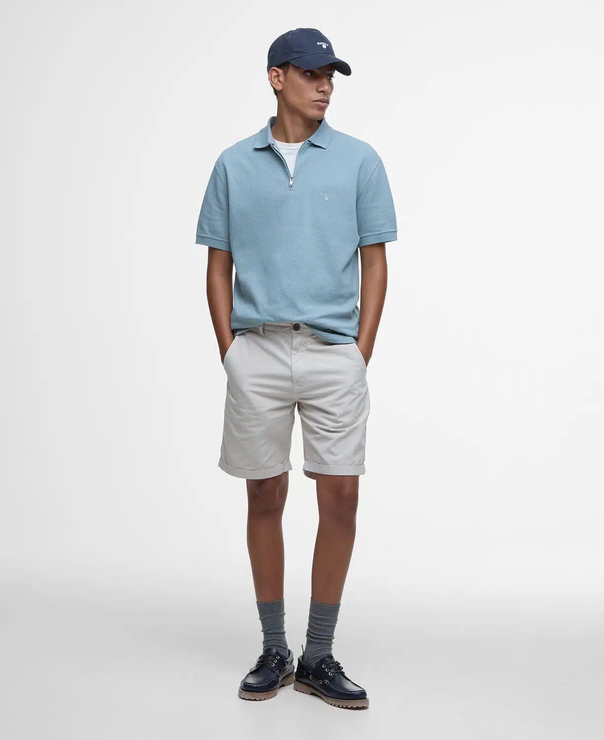 Short bermuda homme glendale barbour mist beige