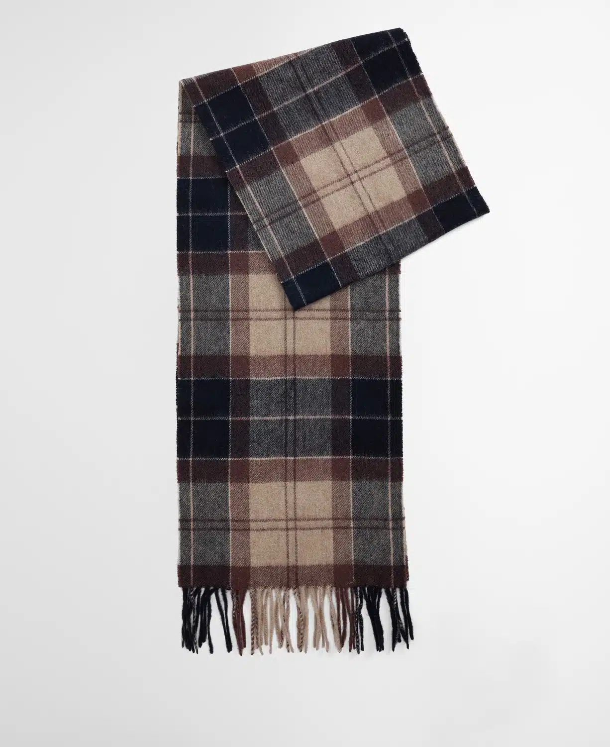 Echarpe en laine et cachemire gardenia tartan Barbour