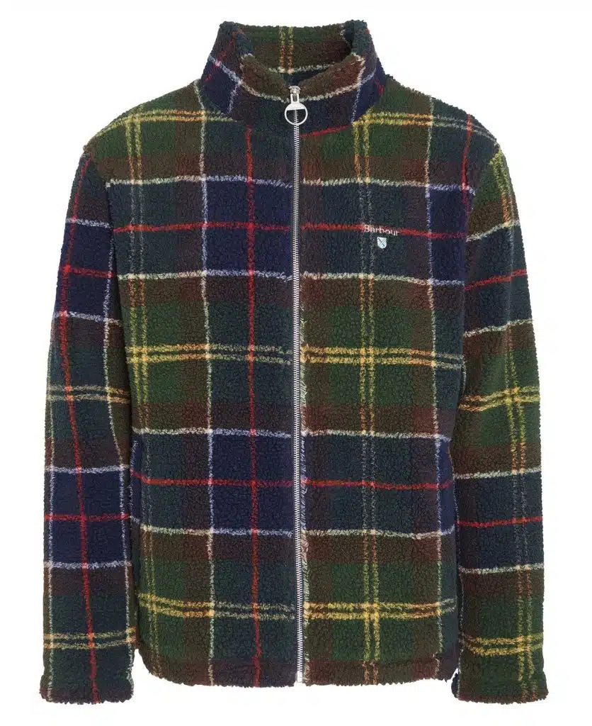Veste polaire en tartan Barbour