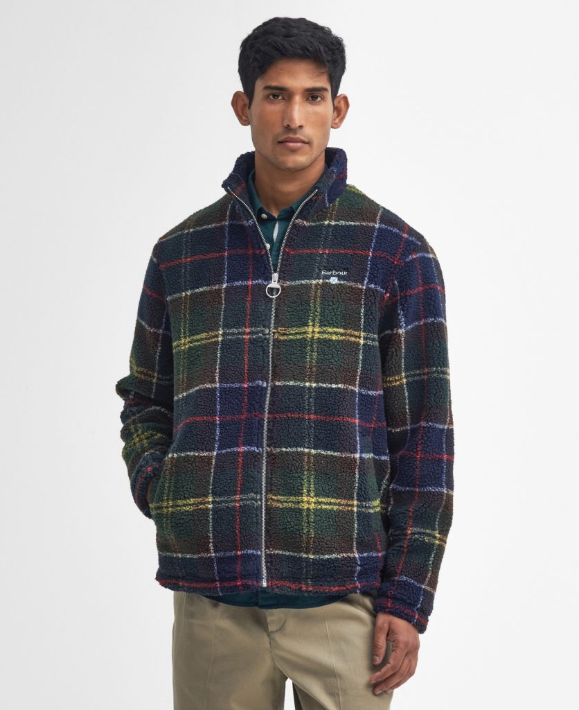Veste polaire en tartan Barbour