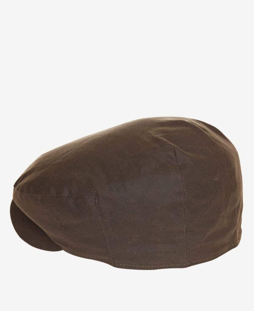 Casquette plate huilée et laine Cheviot Barbour