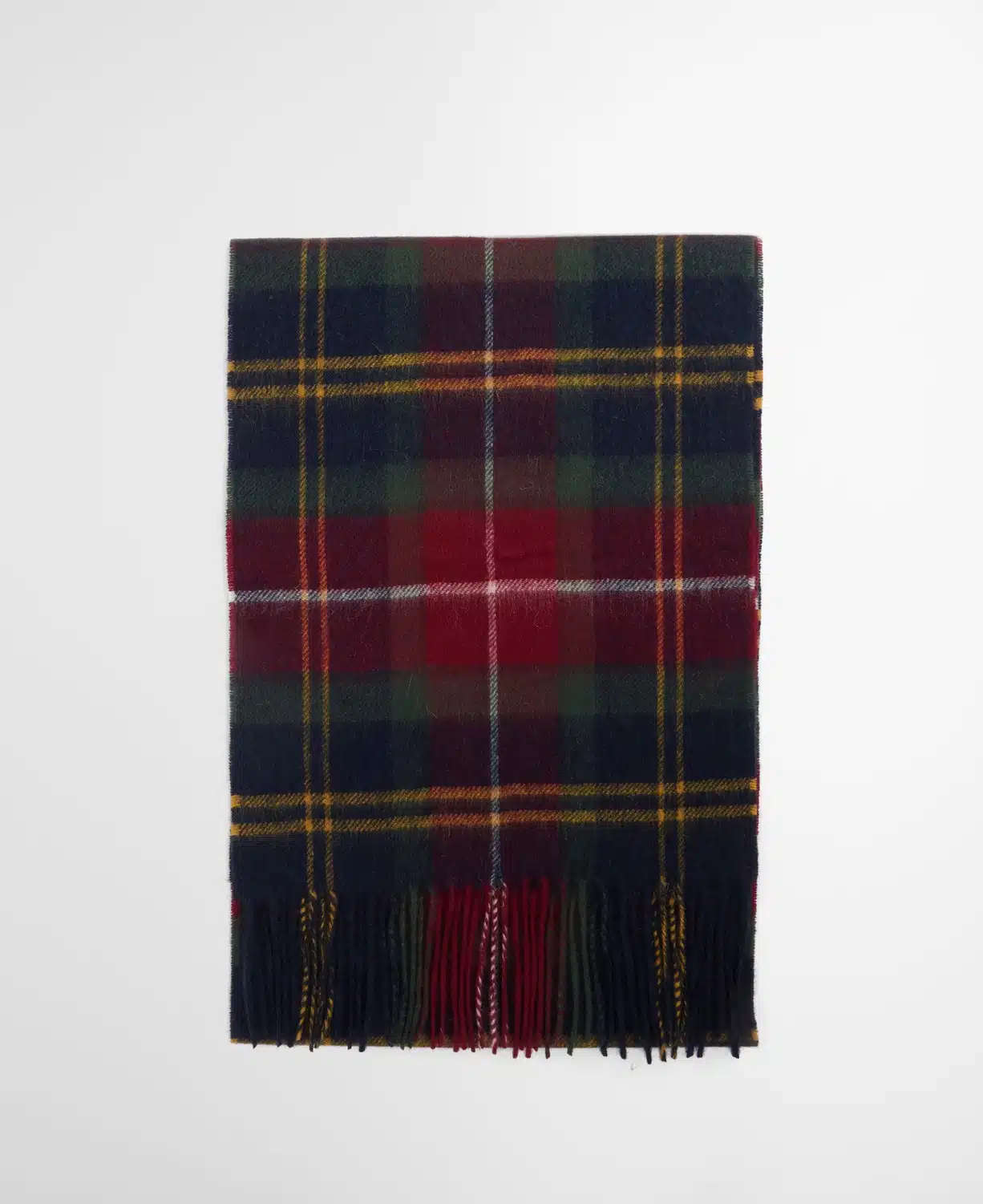 Echarpe en laine et cachemire Barbour winterberry tartan