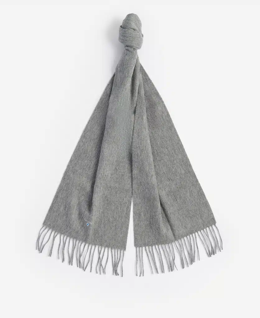 Echarpe en laine d'agneau Barbour Gris