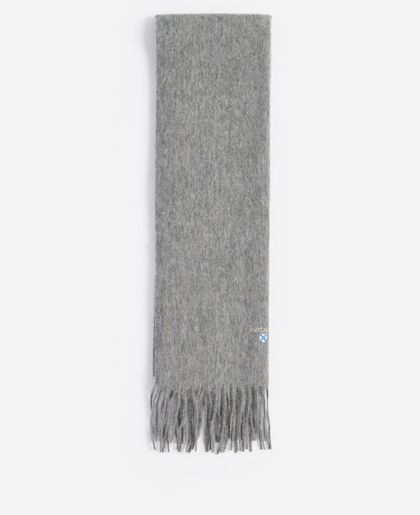 Echarpe en laine d'agneau Barbour Gris