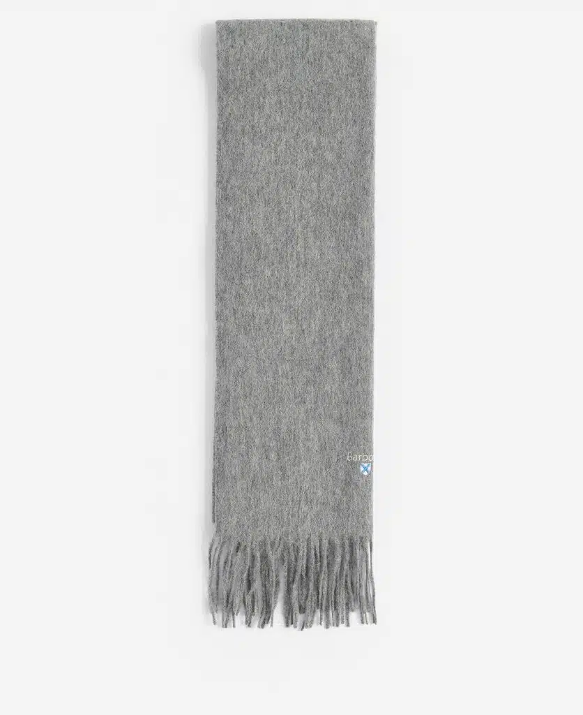 Echarpe en laine d'agneau Barbour Gris