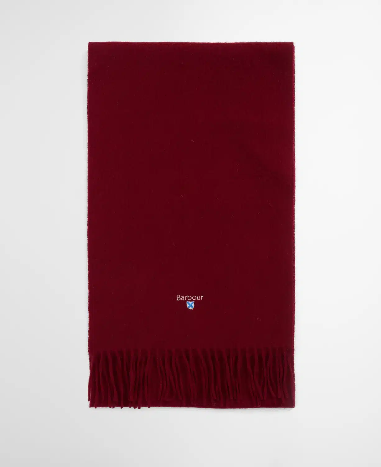 Echarpe en laine d'agneau Barbour biking red rouge