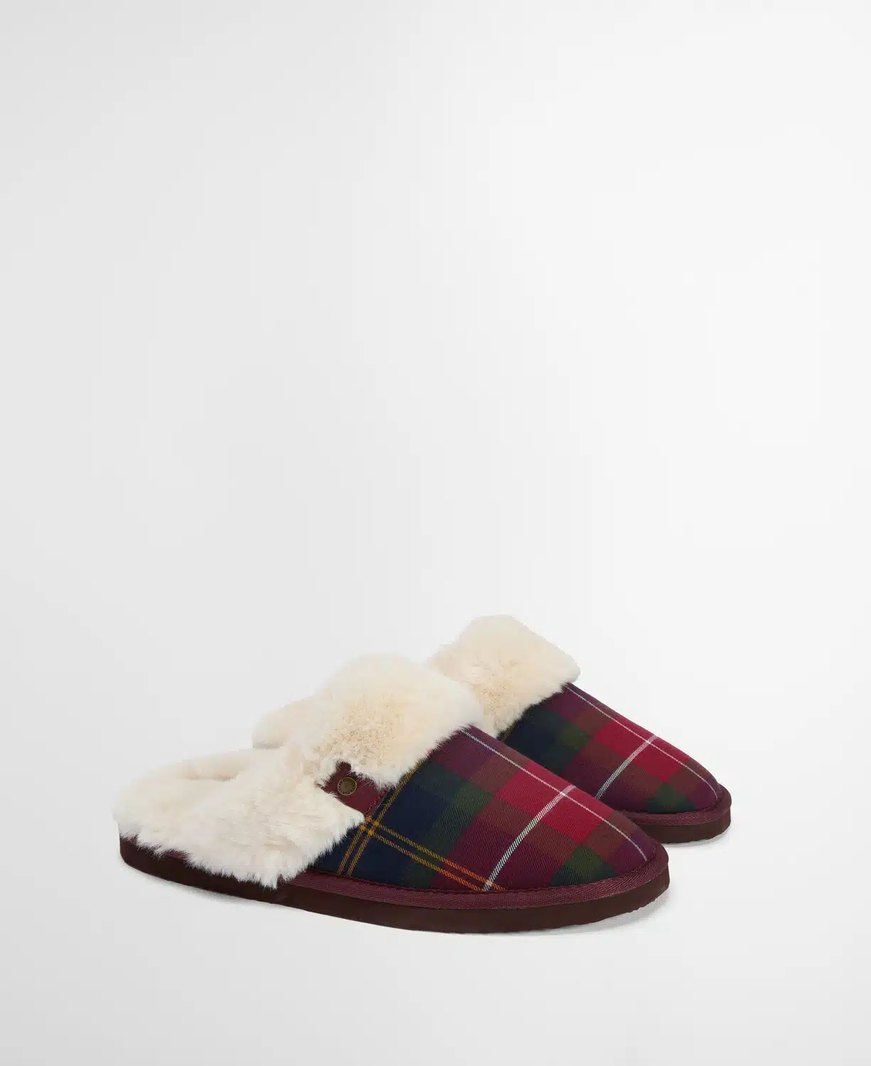 Chaussons fourrés en tartan pour femme barbour Claudia