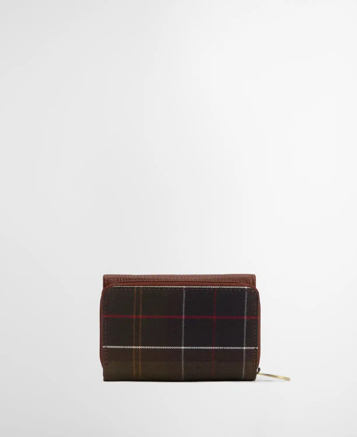 Porte-monnaie en cuir et tartan Rosa Barbour
