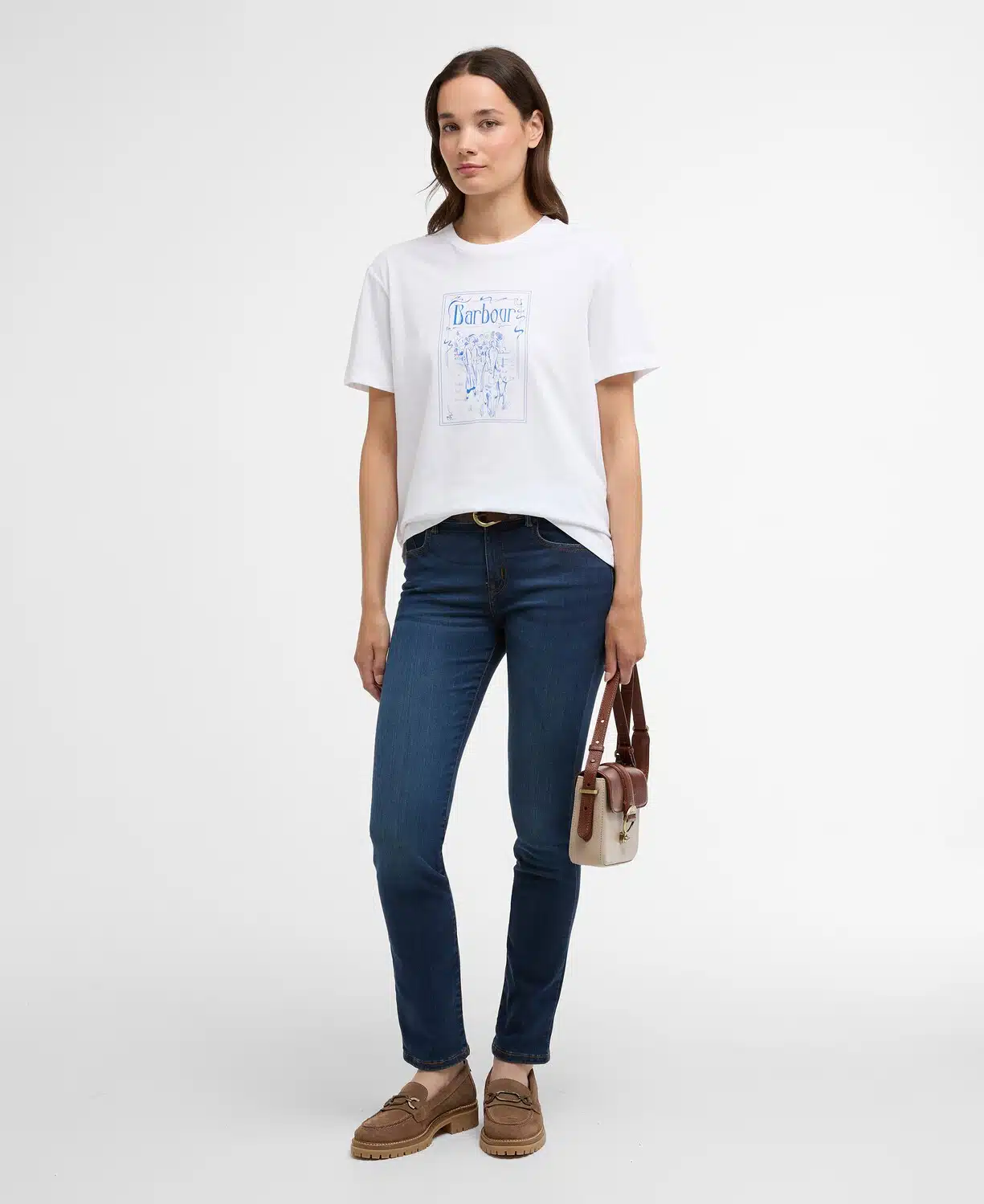 T-shirt femme hambleton Barbour blanc