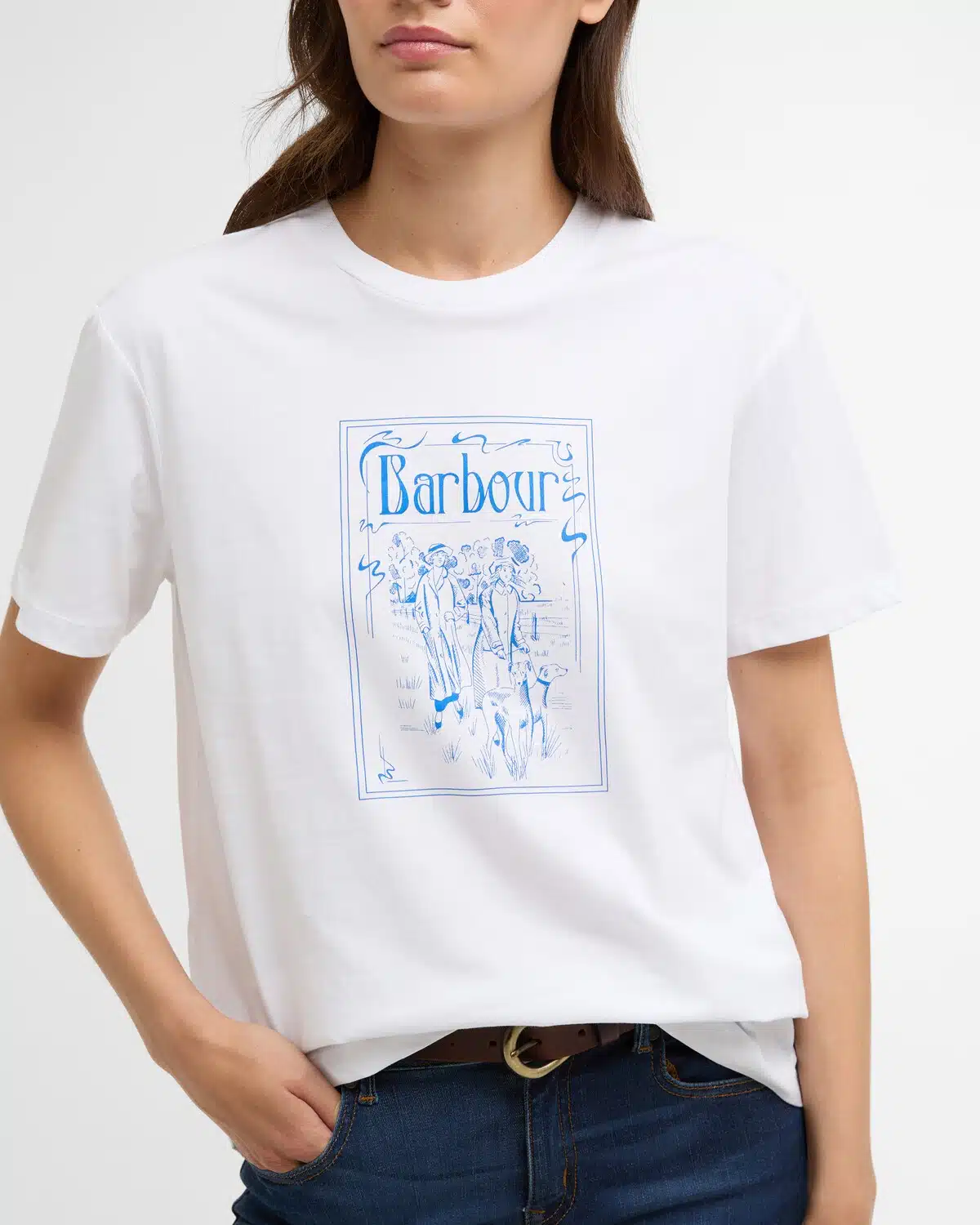 T-shirt femme hambleton Barbour blanc
