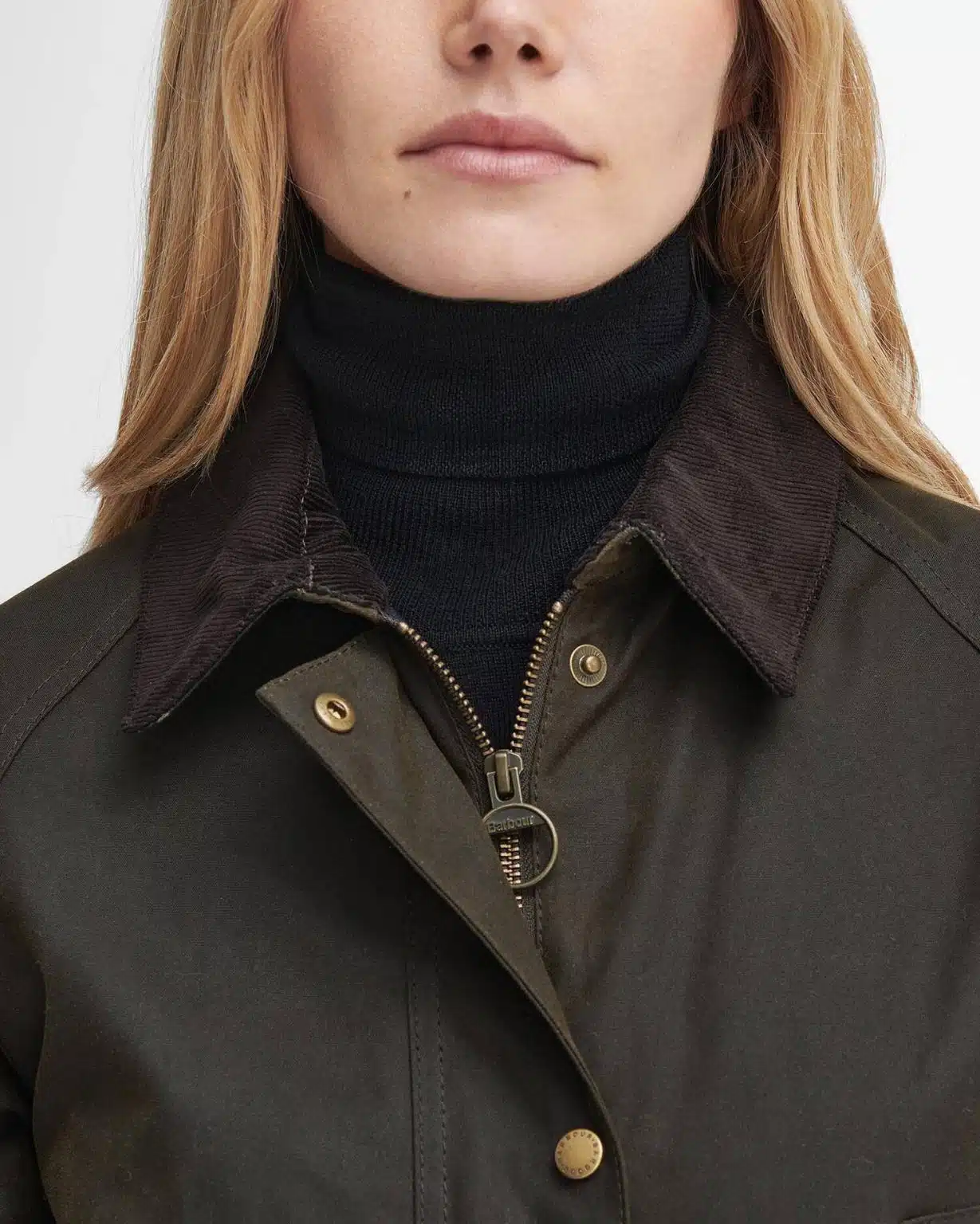 Veste huilée femme Barbour Acorn vert olive