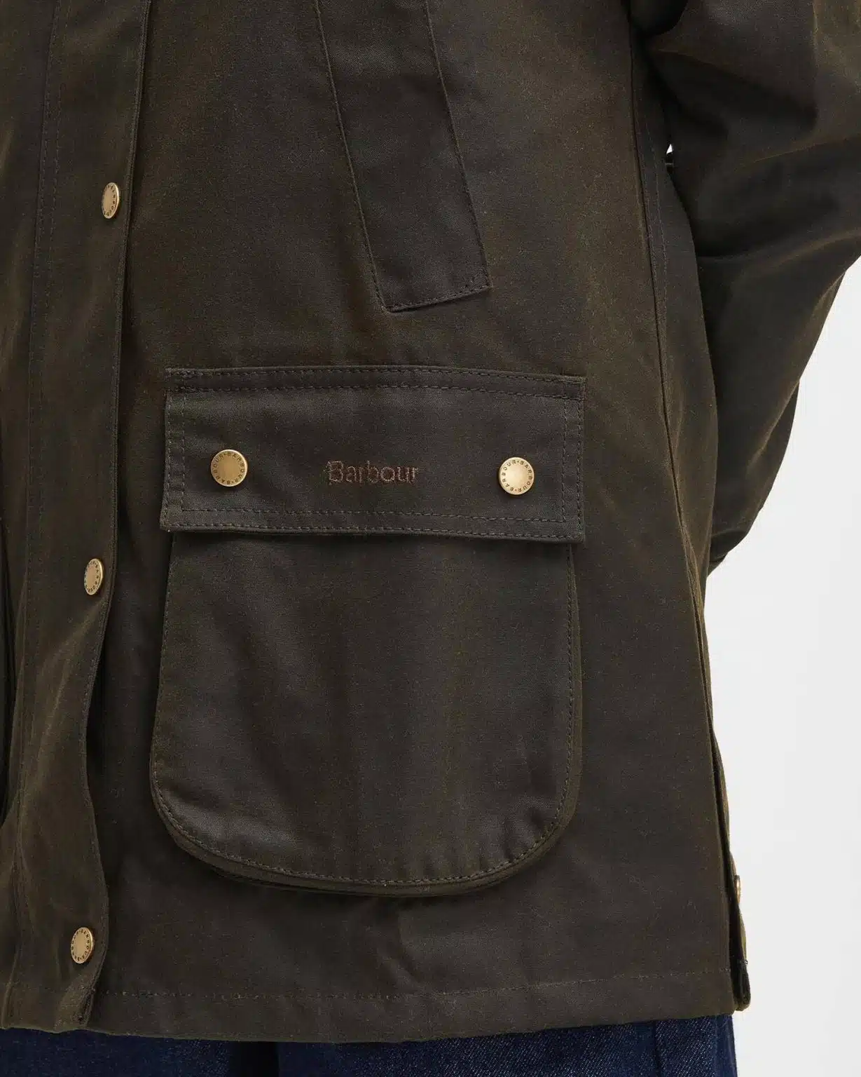 Veste huilée femme Barbour Acorn vert olive