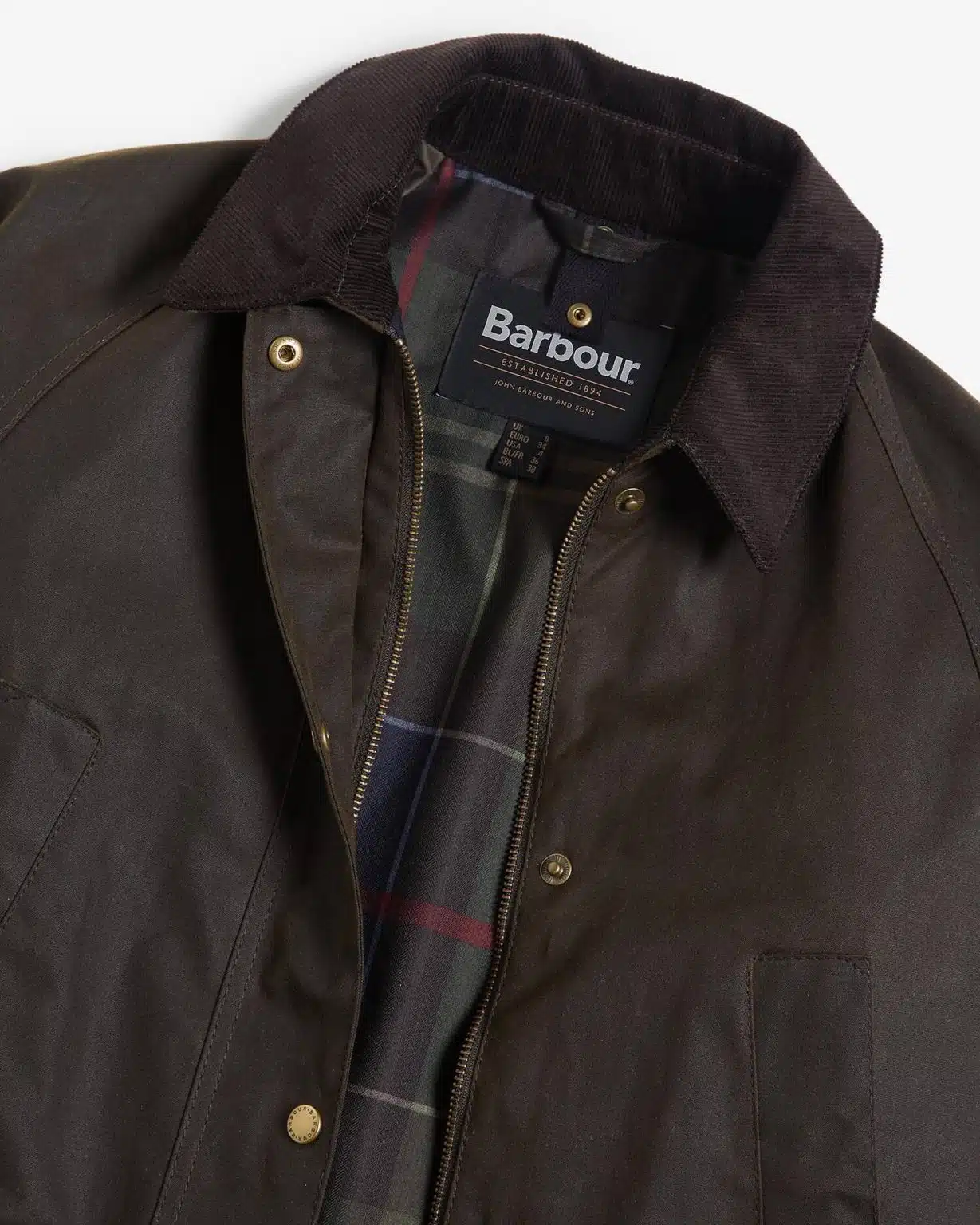 Veste huilée femme Barbour Acorn vert olive