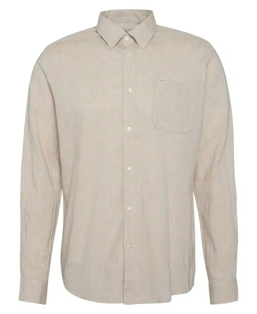 Chemise homme lin coton Nelson Barbour