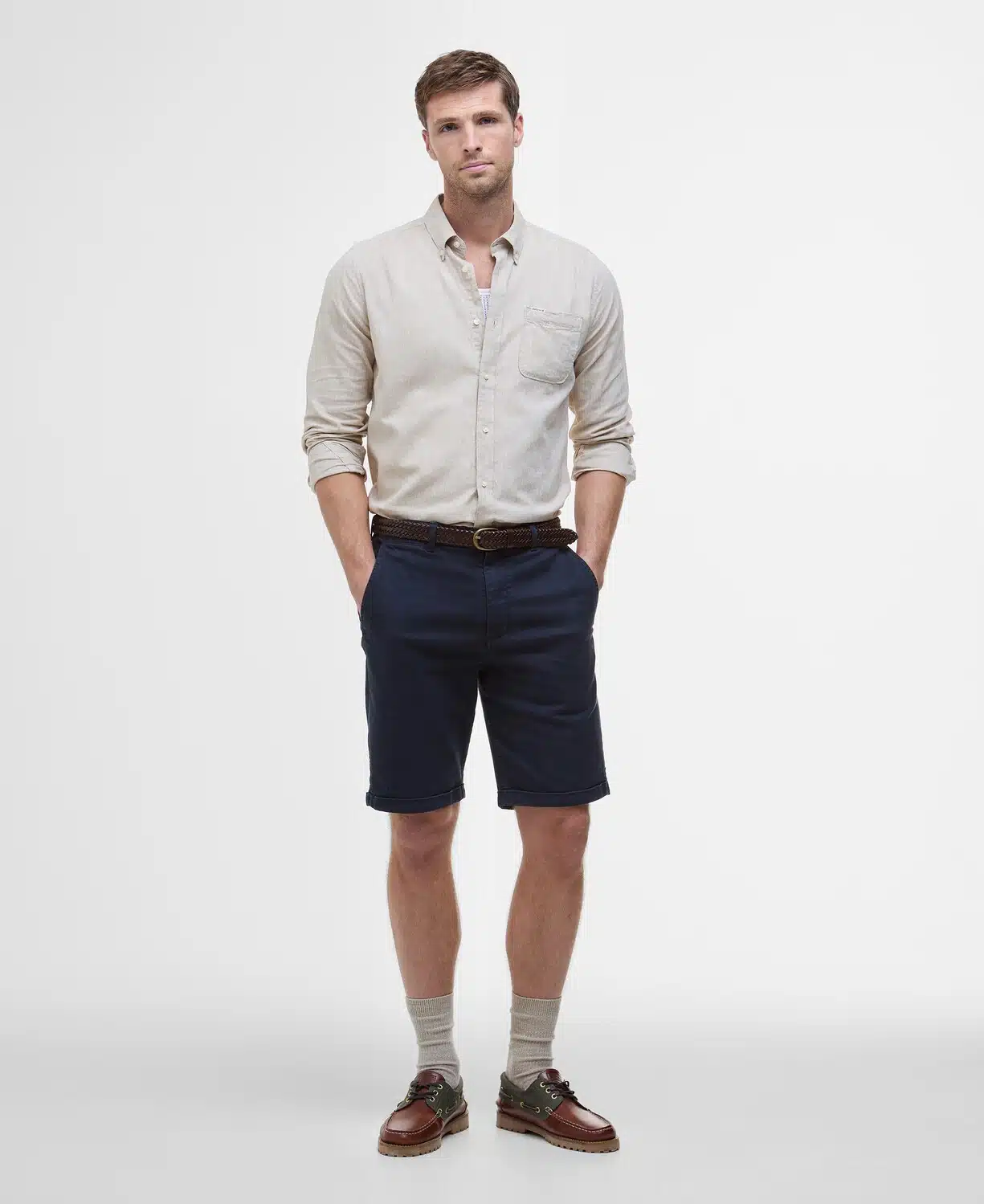 Chemise homme lin coton Nelson Barbour