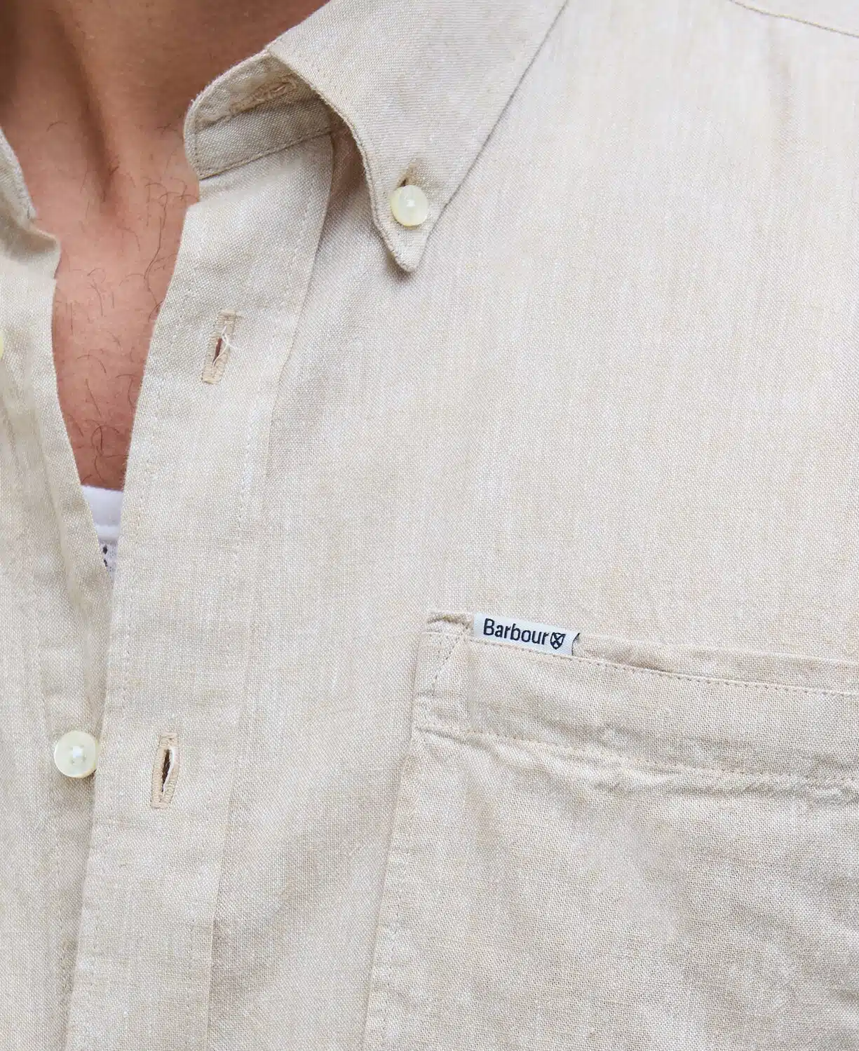 Chemise homme lin coton Nelson Barbour