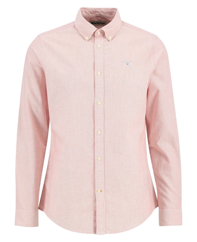 Chemise rayée rouge striped oxtown barbour red