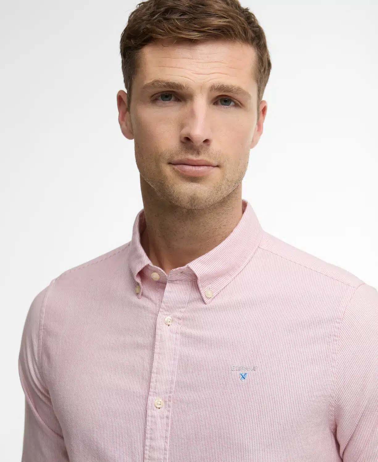 Chemise rayée rouge striped oxtown barbour red