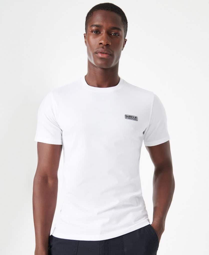 T-shirt homme Small Logo Barbour International blanc