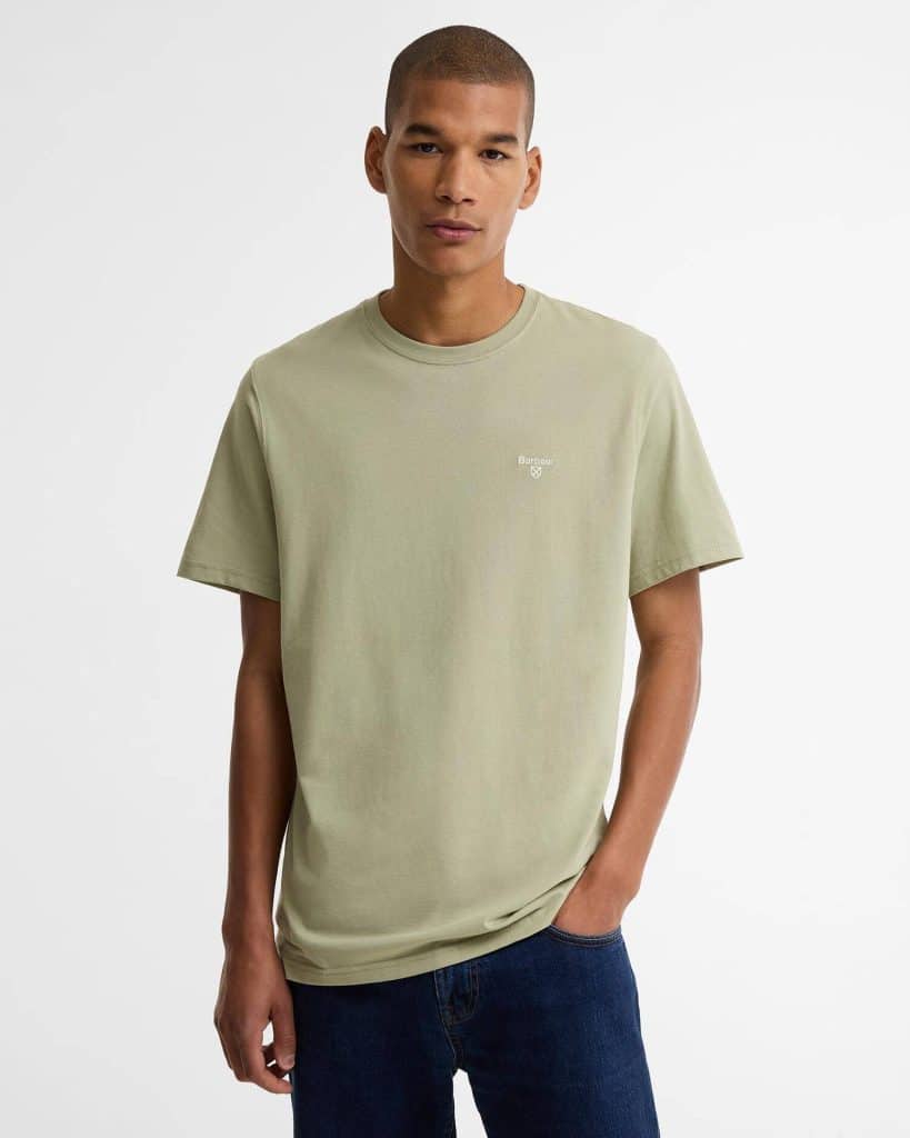 T-shirt essential sports logo Barbour sea green