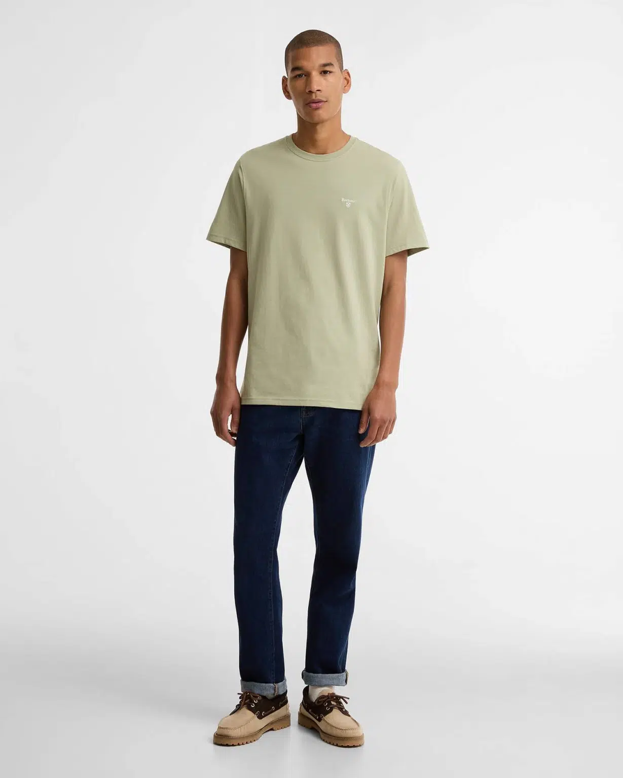 T-shirt essential sports logo Barbour sea green