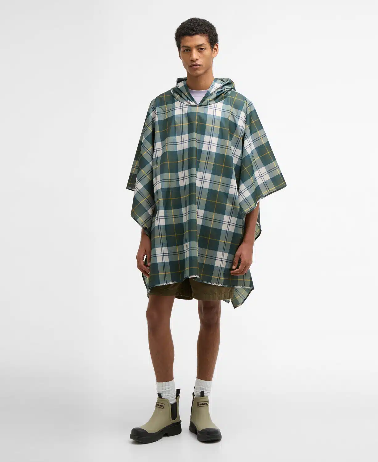 Poncho en tartan imperméable Barbour
