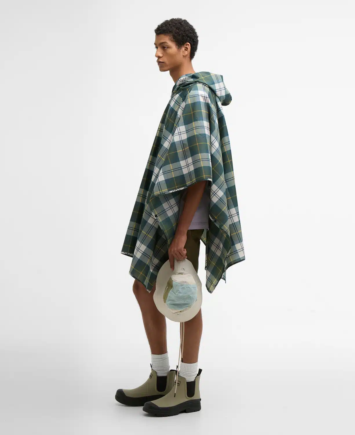 Poncho en tartan imperméable Barbour
