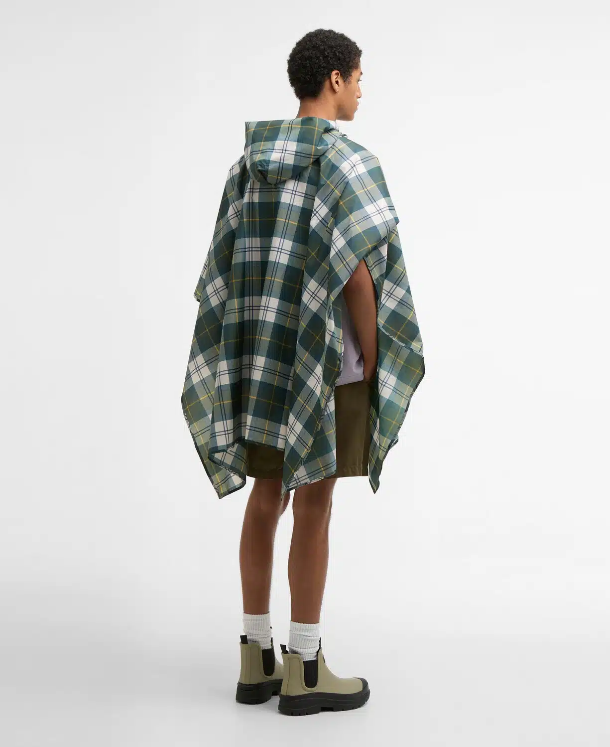 Poncho en tartan imperméable Barbour