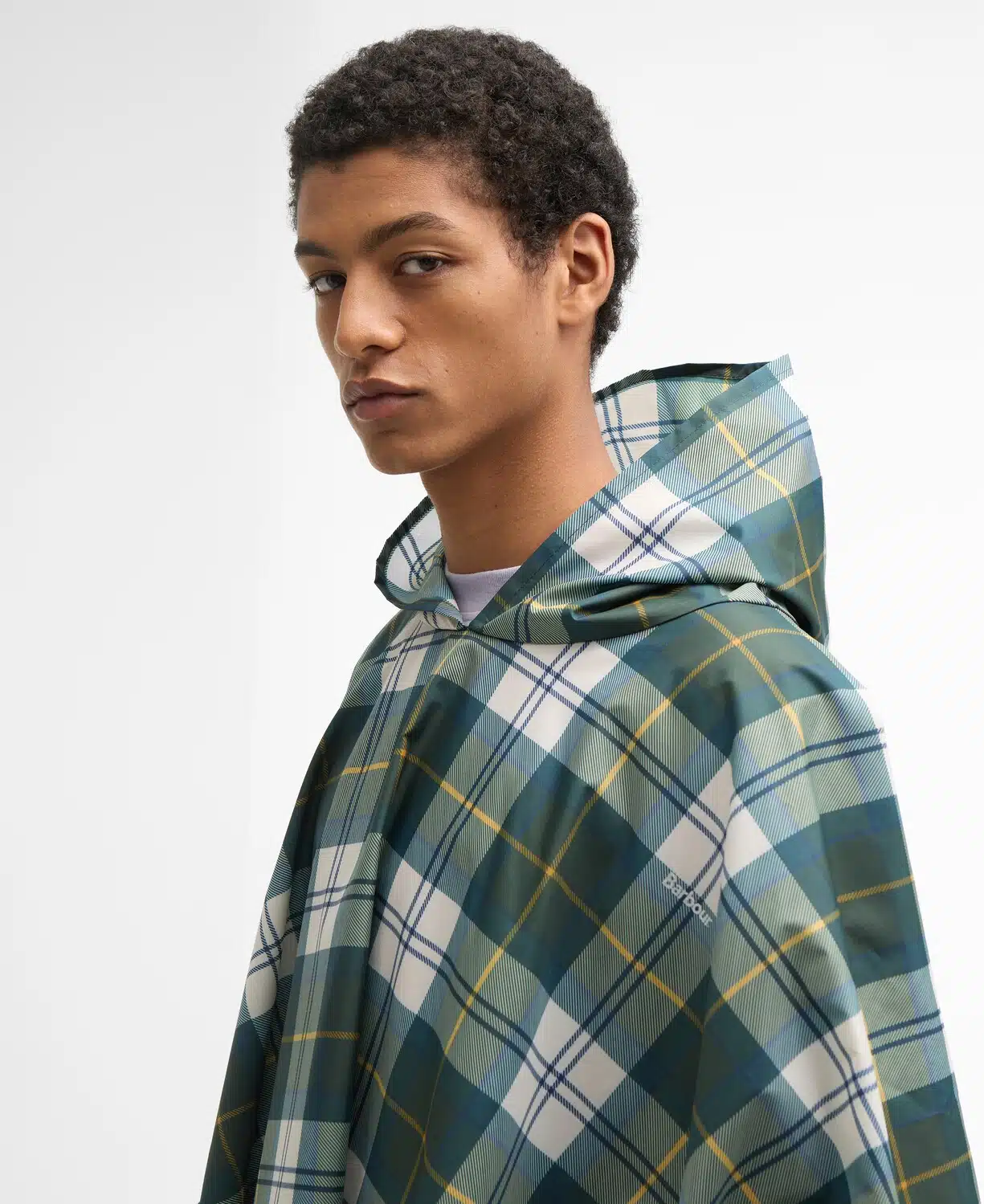 Poncho en tartan imperméable Barbour