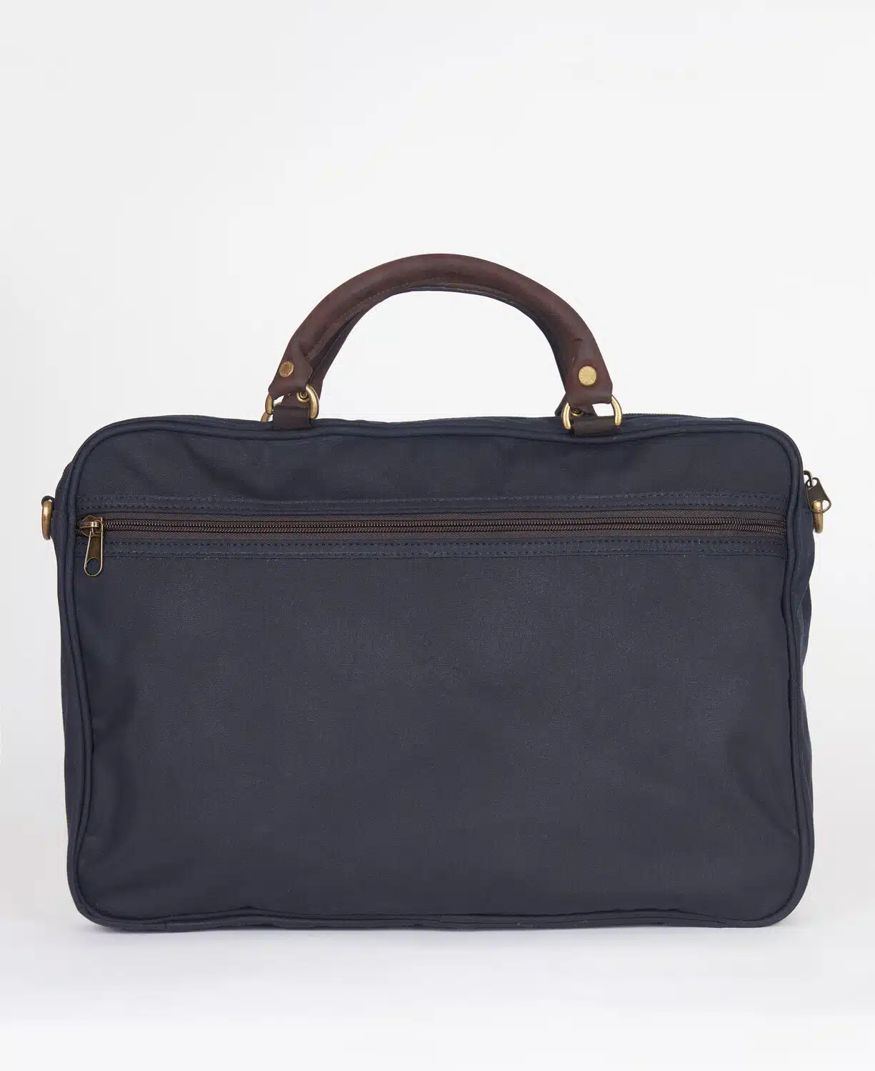 Malette en cuir et coton huilé Barbour