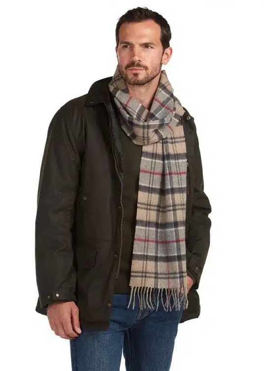 Echarpe en laine et cachemire homme femme Barbour