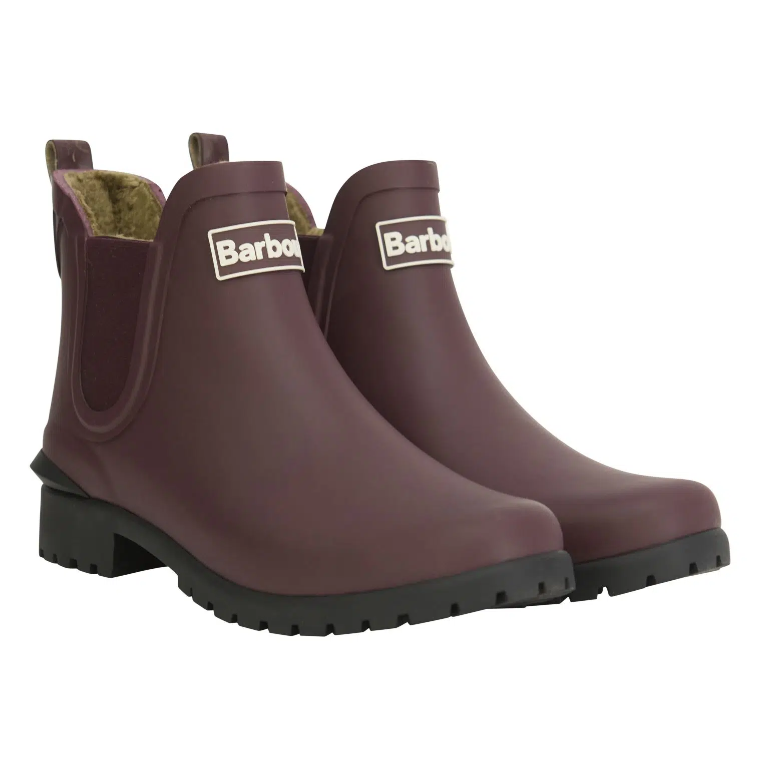 Bottines fourrées Kirkton Barbour pour femme en caoutchouc