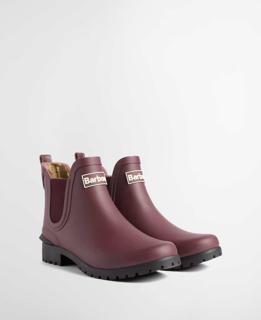 Bottines fourrées Kirkton Barbour pour femme en caoutchouc