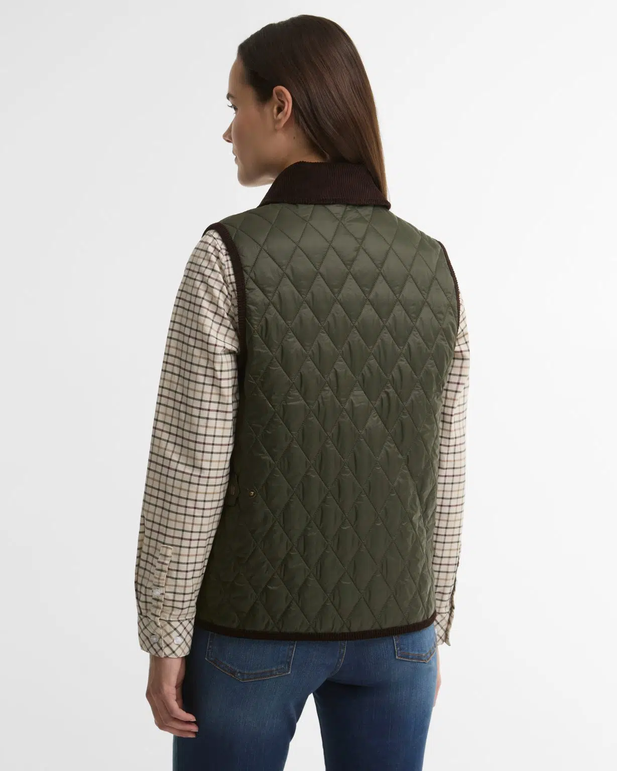 Gilet matelassé Darwen Barbour femme sans manches à coupe ajustable