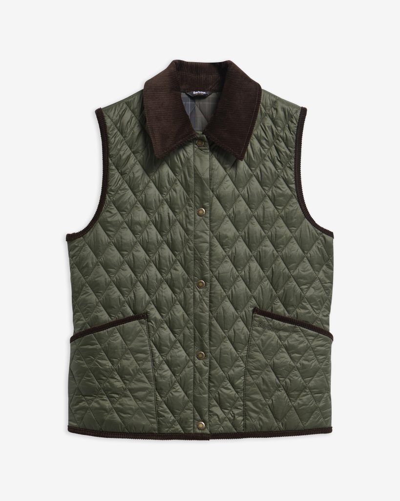 Gilet matelassé Darwen Barbour femme sans manches à coupe ajustable