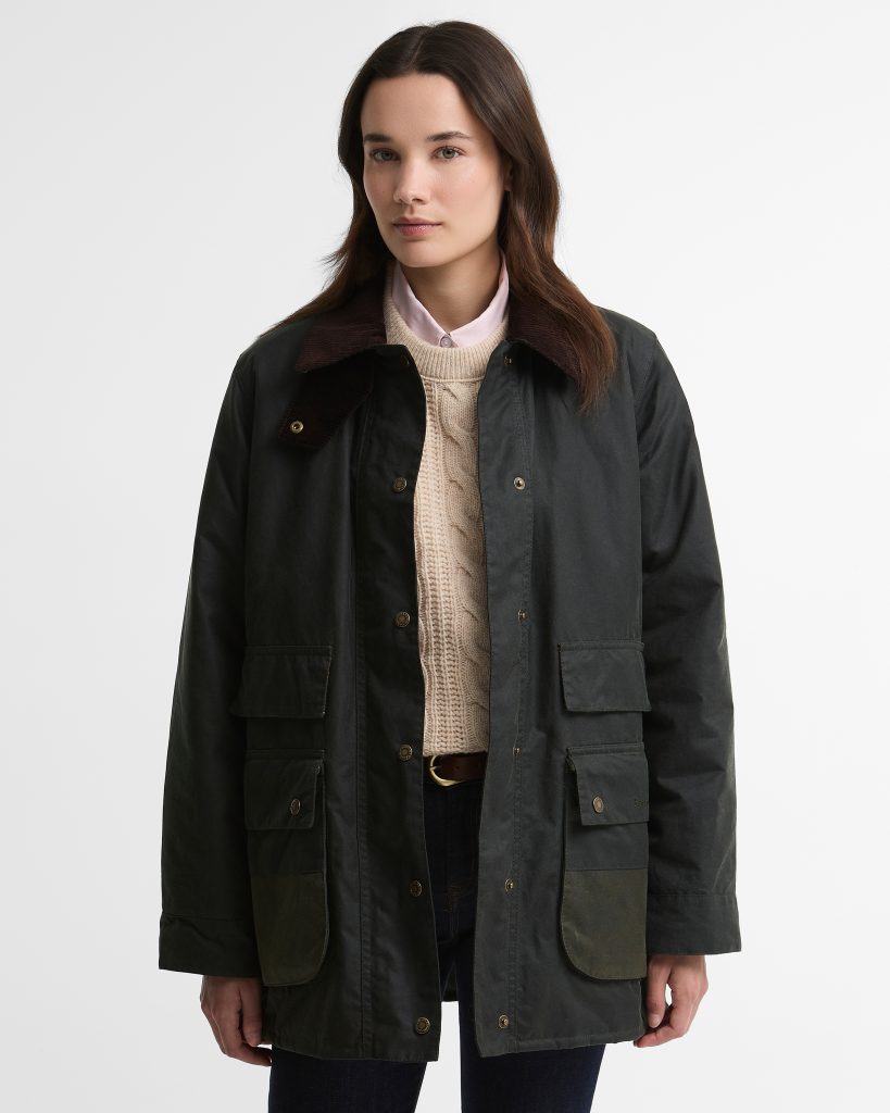 Barbour-manteau-coton-huilé-femme-chaud-modern-border-sage-LWX1591SG51-4