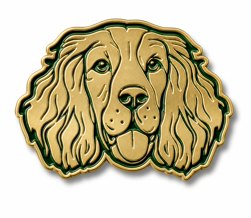 Pins Spaniel Barbour en métal émaillé