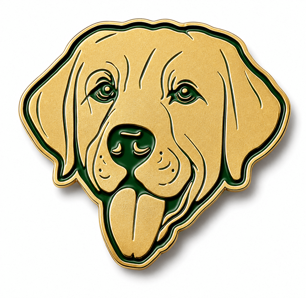 Pins Labrador Barbour en métal