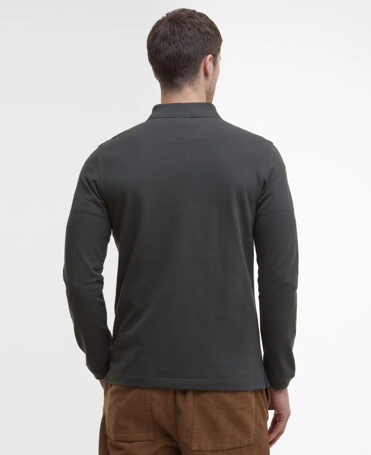 Polo à manches longues Barbour Tartan Pique pour homme en coton piqué avec détails tartan et logo brodé.