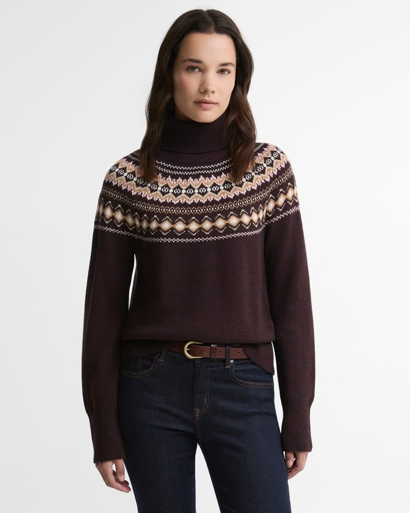 Barbour-pull-col-roulé-femme-darwen-fair-isle-marron-LKN1806BR99-7