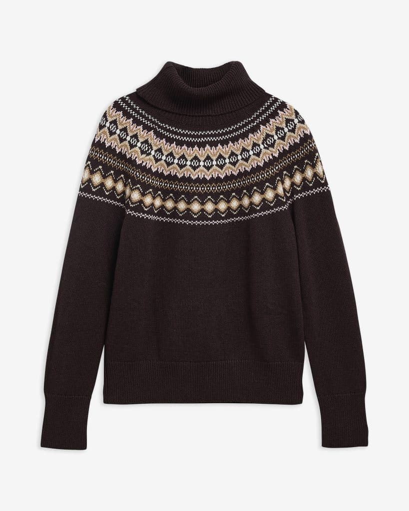 Barbour-pull-col-roulé-femme-darwen-fair-isle-marron-LKN1806BR99-7