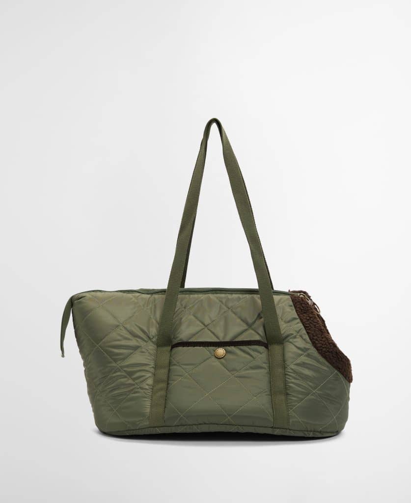Barbour-sac-transport-matelassé-petit-chien-olive-DAC0140OL74-5