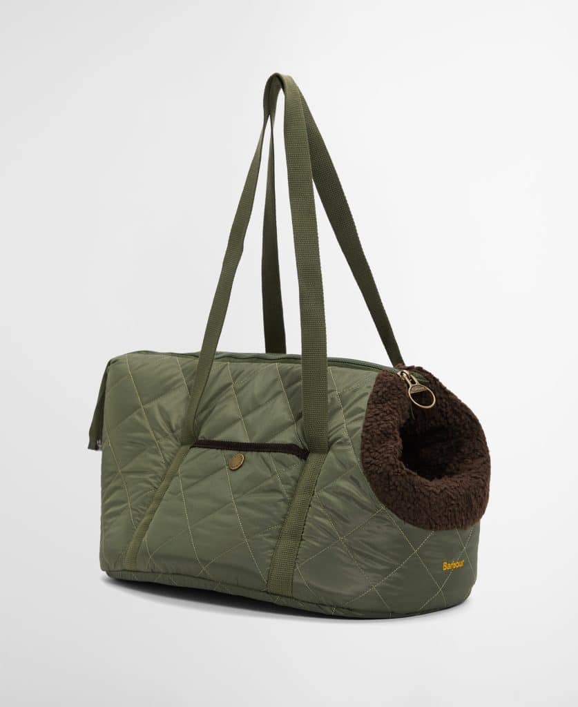 Barbour-sac-transport-matelassé-petit-chien-olive-DAC0140OL74-5