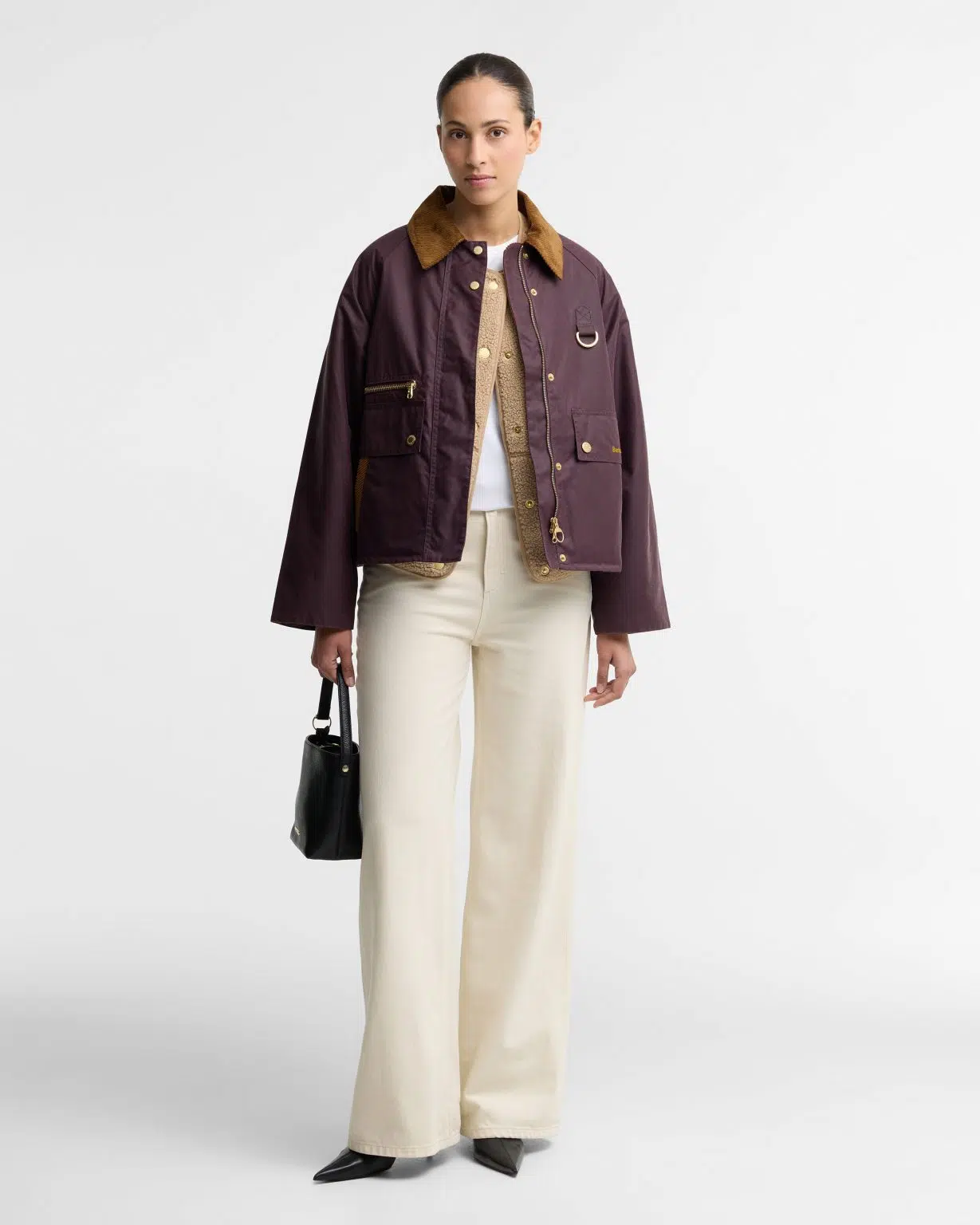 Veste huilée Barbour Cottingham pour femme en coton ciré