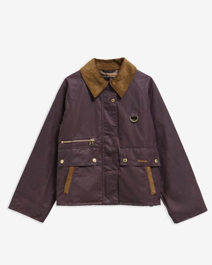 Veste huilée Barbour Cottingham pour femme en coton ciré