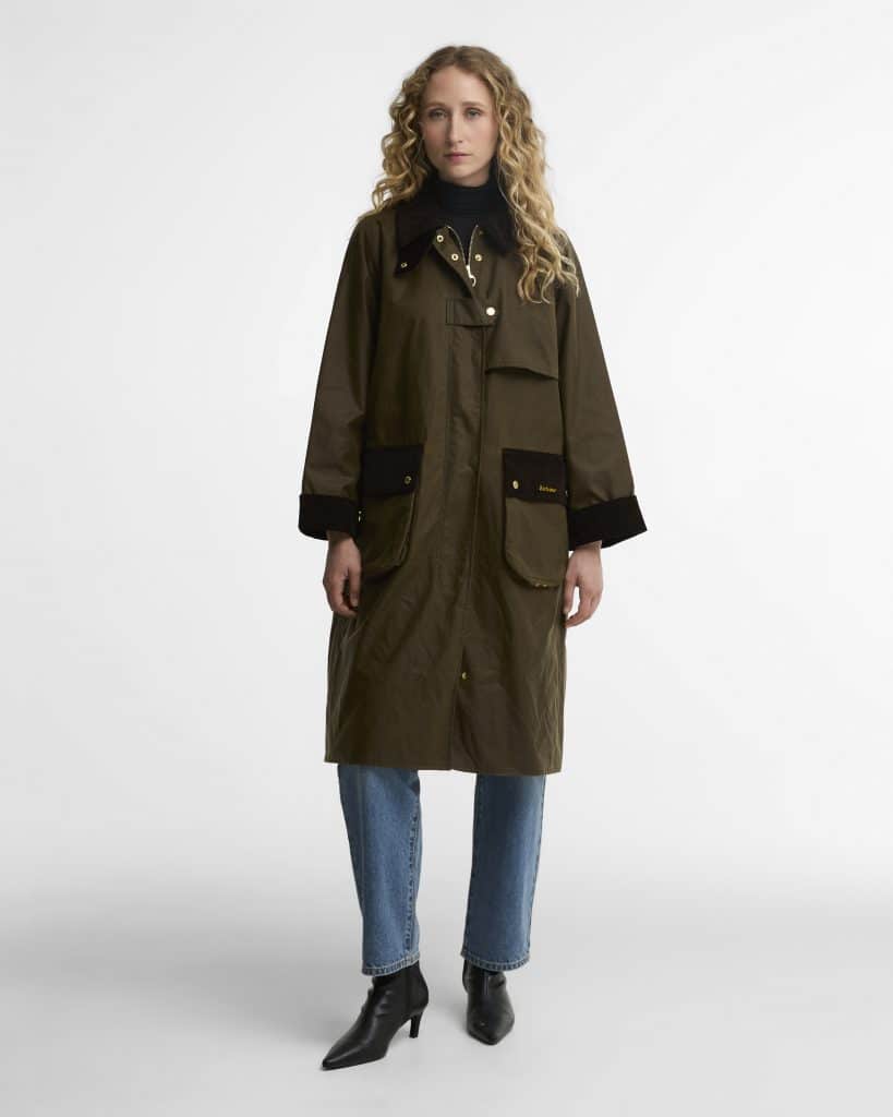 Barbour-veste-longue-coton-huilé-femme-kirklees-beech-LWX1570SN91-7