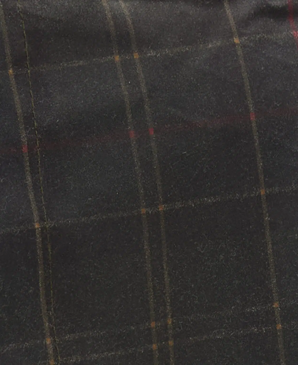 Foulard en coton huilé Arlene Barbour Femme à motif tartan, avec extrémités à nouer sous le menton